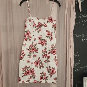 H&M NWT floral denim dress